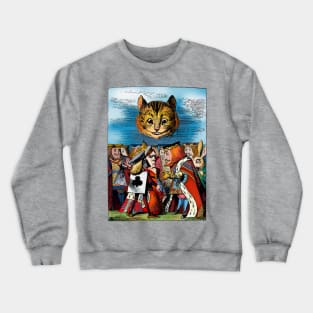 The Cheshire Cat and the King Crewneck Sweatshirt